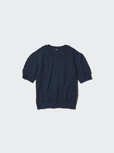 Uniqlo Pointelle Sweater | Short Sleeve in Saudi Arabia