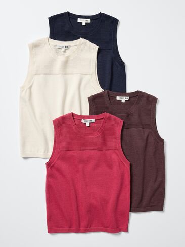 Uniqlo Cotton Sweater | Sleeveless in Saudi Arabia