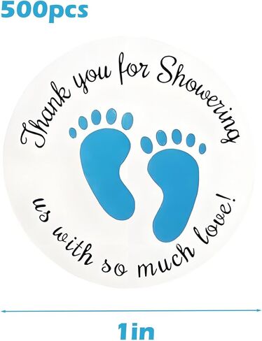 500pcs Thank You Baby Shower Stickers,1in Baby Shower Stickers (Girl) in Kuwait