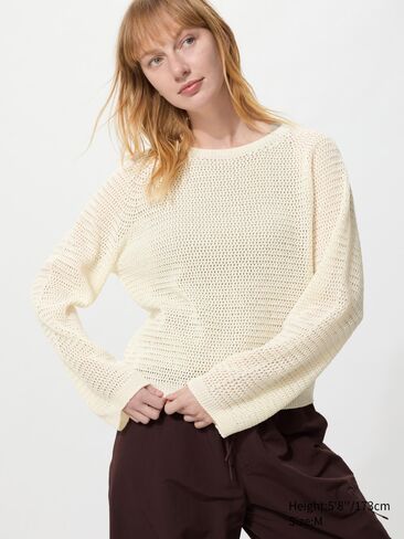Uniqlo 3D Knit Mesh Sweater in Saudi Arabia