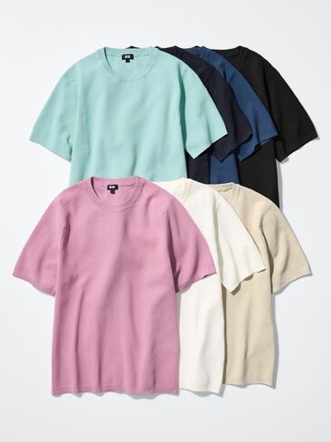 Uniqlo تي شيرت ميلانو مضلع قابل للغسل in Saudi Arabia
