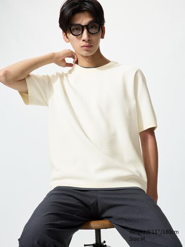 Uniqlo تي شيرت ميلانو مضلع قابل للغسل in Saudi Arabia