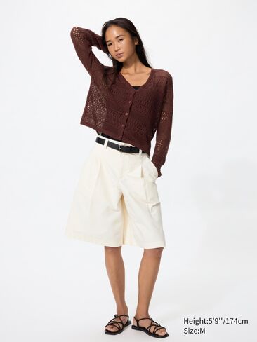 Uniqlo الكروشيه سترة الخامس الرقبة in Saudi Arabia