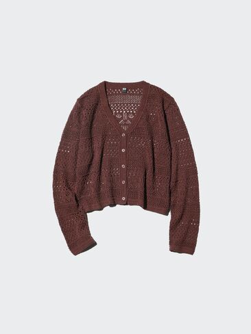 Uniqlo الكروشيه سترة الخامس الرقبة in Saudi Arabia