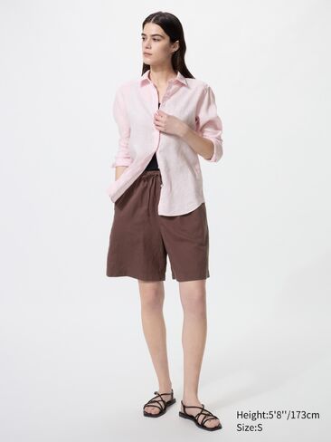 Uniqlo Linen Blend Easy Shorts in Saudi Arabia
