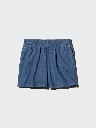 Uniqlo شورت قطن سهل | الدنيم in Saudi Arabia