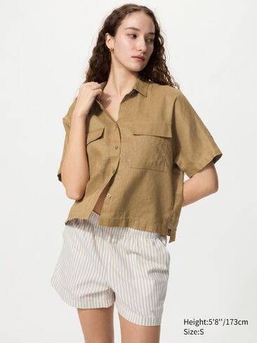 Uniqlo شورت قطن سهل | شريط in Saudi Arabia