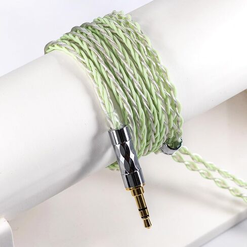 كابل ترقية Yongse YS12 HiFi | جديلة مختلطة 8 جدائل و7N OCC مطلية بالفضة لـ Tangzu 7 هرتز IEMs | 0.78 دبوسان (4.4 ملم متوازن، وردي) in Kuwait