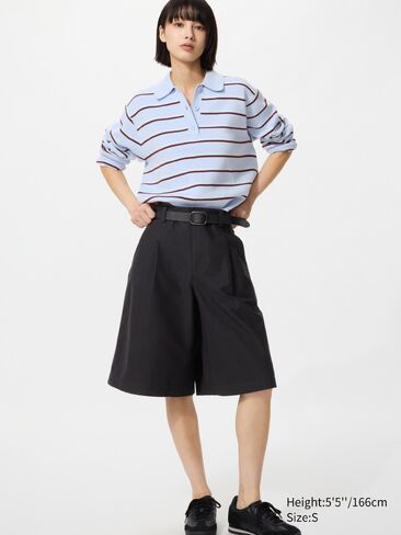 Uniqlo Jersey Pleated Long Shorts in Saudi Arabia