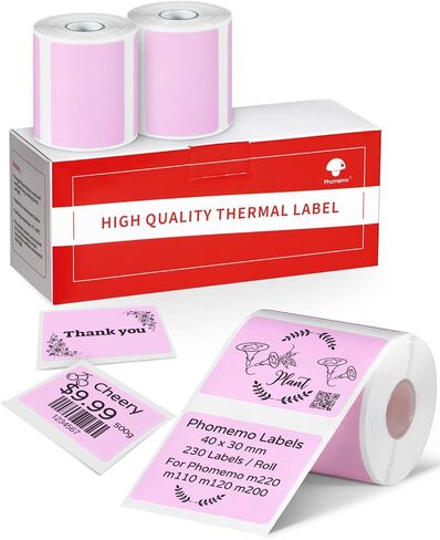 Phomemo 3 Roll 2.36 "× 1.57" ملصق ملصق حراري ، 180 ملصقات/لفة متوافقة مع طابعة M220 ، M250 ، M260 ، M200 ، M221 ، لاصق دائم قوي ، للبريد العميل ، العنوان ، خطاب العمل in Saudi Arabia