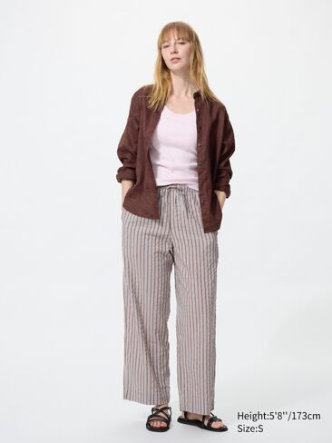 Uniqlo Easy Pants | Striped in Saudi Arabia
