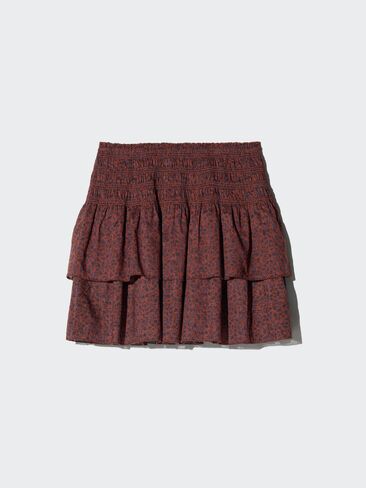 Uniqlo تنورة قصيرة مكشكشة ذات حجم كبير in Saudi Arabia