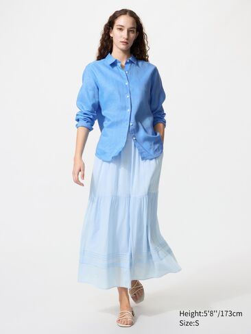 Uniqlo تنورة ماكسي الطبقات in Kuwait