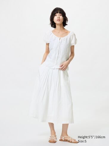 تنورة طويلة من مزيج الكتان من Uniqlo in Saudi Arabia