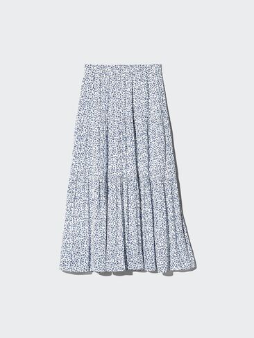 Uniqlo Tiered Maxi Skirt | Printed in Saudi Arabia