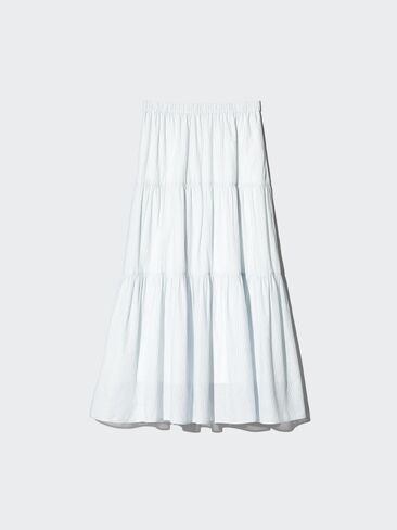 Uniqlo Tiered Maxi Skirt | Stripe in Saudi Arabia