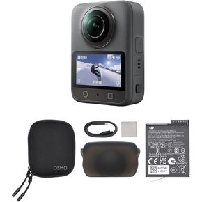 مجموعة كاميرا DJI Osmo 360 Adventure Combo، كاميرا أكشن مقاومة للماء 8K 360 درجة مع تصوير 1 بوصة 360 درجة، عمر بطارية ممتد مع 3 بطاريات، فيديو أصلي 8K 360 درجة، تخزين مدمج 105 جيجابايت (متجدد) in Kuwait