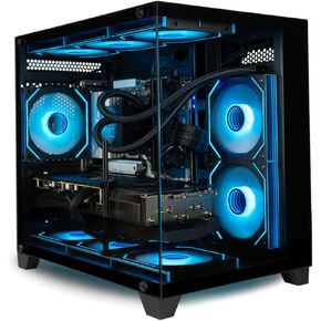 Panorama RTX 5070، AMD Ryzen 7 5700X، ذاكرة الوصول العشوائي 32 جيجابايت، 1 تيرابايت NVMe Gen4 SSD، لوحة مفاتيح RGB + ماوس، HDMI + DP، Windows 11 Pro، WiFi 6E + BT، كمبيوتر مكتبي للألعاب مُصمم مسبقًا للاعبين in Kuwait
