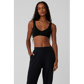 حمالة صدر يوجا وافل ويك إند إسكيب من ألو - أسود in Kuwait