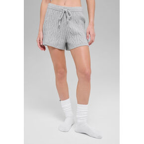 شورت Alo Yoga Knit Winter Bliss - رمادي رياضي منقط in Kuwait