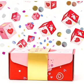 Surprise Gift Boxes - Surprise Pop Up Gift Box for Money and Birthday, Unique Christmas Folding Bouncing Red Envelope Gift Box All Over The Sky, Surprise Jumping Boxes for Gifts (Green) in Kuwait