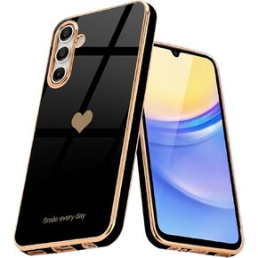 جراب Teageo لهاتف Samsung Galaxy S23 للنساء والبنات لطيف على شكل قلب فاخر وغطاء خلفي ناعم ومرتفع لحماية الكاميرا الكاملة من السيليكون المقاوم للصدمات لهاتف Galaxy S23 5G، لافندر in Kuwait