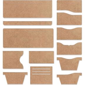 Chunful 13 Pcs Acrylic Leather Wallet Patterns Templates Drawings Kit Clear Sewing Templates Tool for Purse Women Leather Hand Crafts Lovers DIY Beginner in Saudi Arabia
