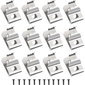 N268241 N086039 مشابك حزام 304 خطافات أدوات مثقاب من الفولاذ المقاوم للصدأ لأدوات طاقة ديوالت 20 فولت، متوافقة مع DCD980، DCD985، DCD980L2، DCD985L2، تتضمن براغي وخطاطيف أدوات الحفر (12 قطعة) in Kuwait