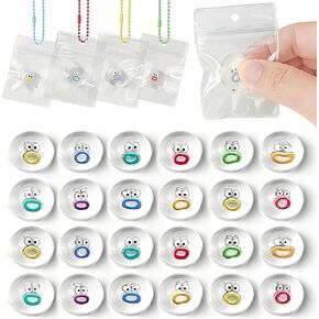 24 حزمة Mini Squishies Expression Expression مع 24 سلاسل مفاتيح لوازم المعلمين ، يجب أن يكون الفصول الدراسية الصغيرة اللزجة ، تملأ الحفلات جوائز الفصول الدراسية in Kuwait