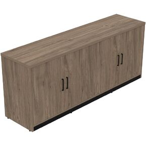 NBF Signature Series Cortez 72 "Storage Credenza - 72" WX18 D Driftwood Gray | أرفف قابلة للتعديل ، تخزين المكتب in Kuwait