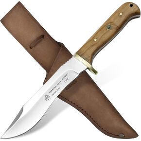 Puma SGB Buffalo Hunter Olive Wood Hunting Knife with Leather Sheath in Kuwait