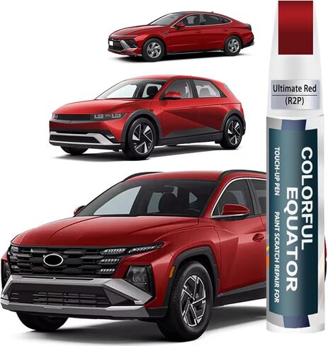 طلاء لمسات السيارة (SAW Atlas White/Lunar White) متوافق مع Hyundai، قلم طلاء السيارة لإصلاح الخدوش، طلاء لمس اثنين في واحد، مزيل خدوش السيارة الفاخر للخدوش العميقة in Kuwait