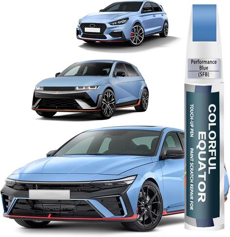 طلاء لمسات السيارة (SAW Atlas White/Lunar White) متوافق مع Hyundai، قلم طلاء السيارة لإصلاح الخدوش، طلاء لمس اثنين في واحد، مزيل خدوش السيارة الفاخر للخدوش العميقة in Kuwait