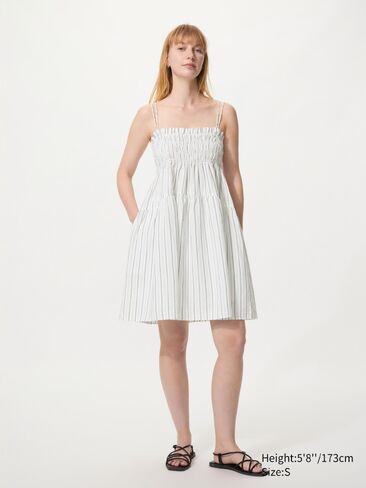 Uniqlo Linen Blend Camisole Dress | Striped in Saudi Arabia