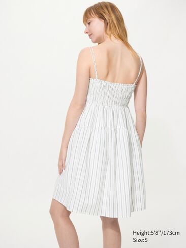 Uniqlo Linen Blend Camisole Dress | Striped in Saudi Arabia