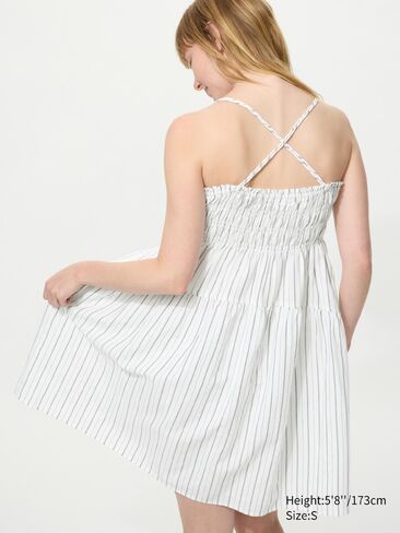 Uniqlo Linen Blend Camisole Dress | Striped in Saudi Arabia