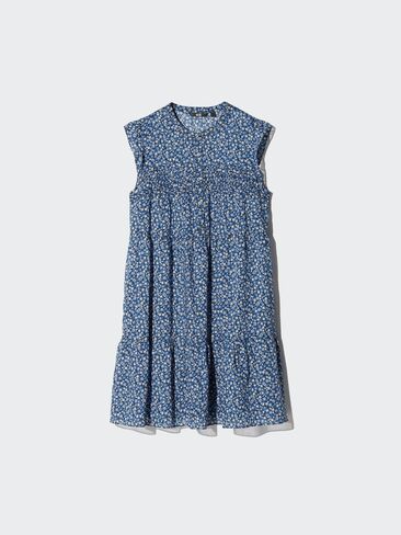 Uniqlo Light Cotton Tiered Dress | Print in Saudi Arabia