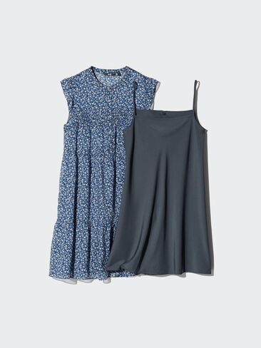 Uniqlo Light Cotton Tiered Dress | Print in Saudi Arabia