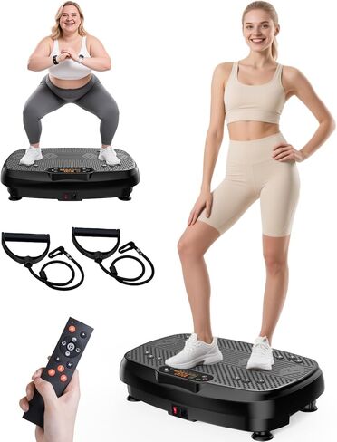 Vibration Plate Exercise Machine, Vibration Plate for Lymphatic Drainage, Whole Body Workout Vibrate Fitness Platform, Waver Vibration Plate for Weight Loss Shaping Toning, Home Gym Equipment in Saudi Arabia