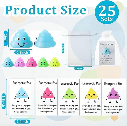 Leyndo 25 Sets Mini Figurine Toys Small Fake Figures with Note Cards and Bags Bulk for Humorous Gift Prank Hide Seek Goodie Bags Stuffer Party Supplies(Brown) in Saudi Arabia