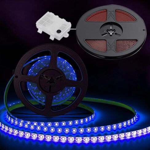 مصابيح شريط LED البحرية مع صندوق البطارية للقرع تحت الأضواء على سطح السفينة ، وأضواء داخلية للقارب التي تعمل بالبطارية لصيد الأسماك الزوارق الشراعية ، وملحقات القوارب ، الأحمر ، 5 أمتار (16.4 قدم) in Kuwait