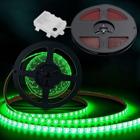 مصابيح شريط LED البحرية مع صندوق البطارية للقرع تحت الأضواء على سطح السفينة ، وأضواء داخلية للقارب التي تعمل بالبطارية لصيد الأسماك الزوارق الشراعية ، وملحقات القوارب ، الأحمر ، 5 أمتار (16.4 قدم) in Kuwait
