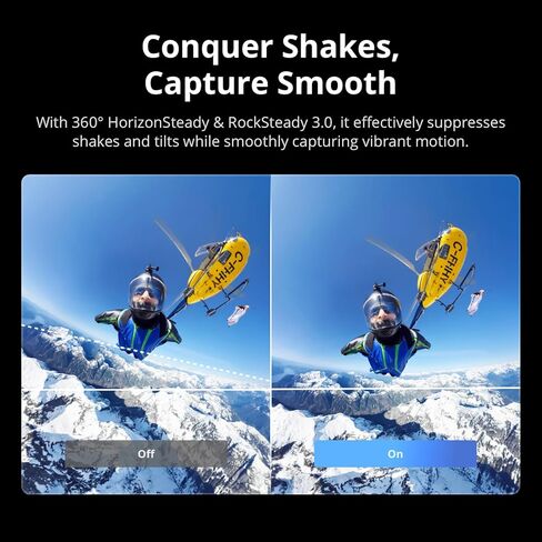 DJI Osmo 360 Camera Adventure Combo, Waterproof 8K 360° Action Camera with 1-Inch 360° Imaging, Extended Battery Life with 3 Batteries, Native 8K 360° Video, 105GB Built-in Storage (Renewed) in Kuwait