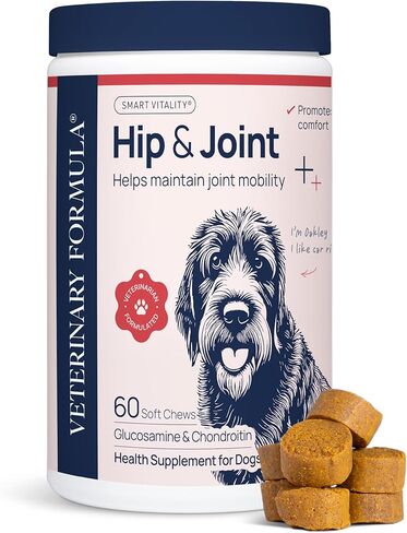 Veterinary Formula Eye Health Supplement for Dogs – Vet-Formulated Tear Stain Chews with Omega 3, Lutein & Cranberry – Smart Vitality Supports Eye Moisture, Stain Reduction & Immunity, 60 Soft Chews in Kuwait
