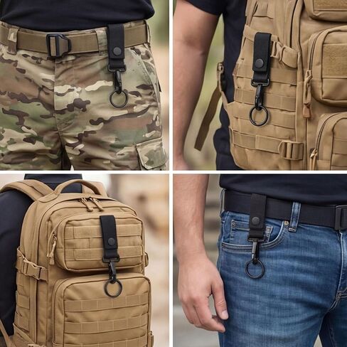 حامل مفاتيح بمشبك حزام شديد التحمل، ملحقات معدات الشرطة العسكرية in Kuwait