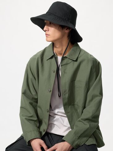 Uniqlo UV Protection Cotton Linen Wide Brim Hat in Saudi Arabia