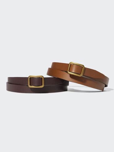 Uniqlo Reversible Holeless Narrow Belt in Saudi Arabia
