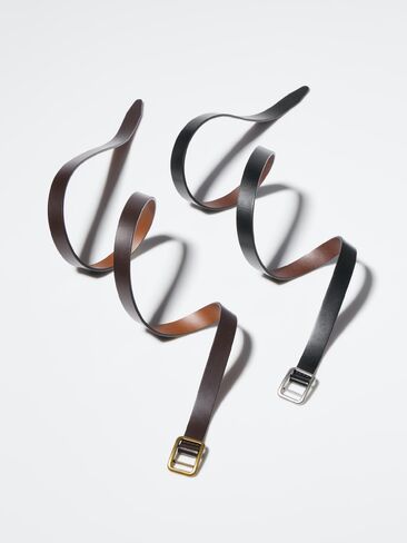 Uniqlo Reversible Holeless Narrow Belt in Saudi Arabia