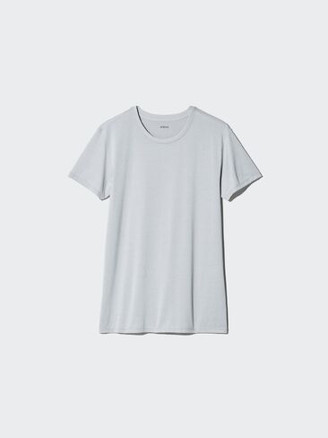 Uniqlo AIRism طاقم الرقبة تي شيرت in Saudi Arabia
