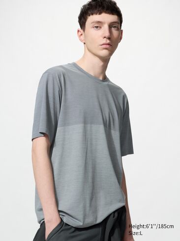تي شيرت Uniqlo DRY-EX | كتلة اللون in Saudi Arabia